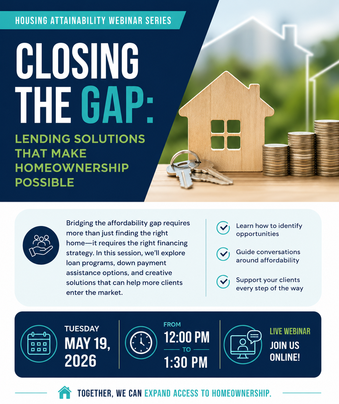 Webinar: Closing the Gap - Lending Solutions That Make Homeownership Possible
