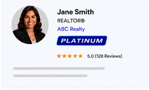 Shared listing badge preview