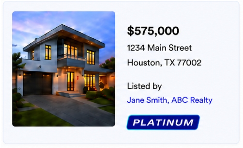 Shared listing badge preview
