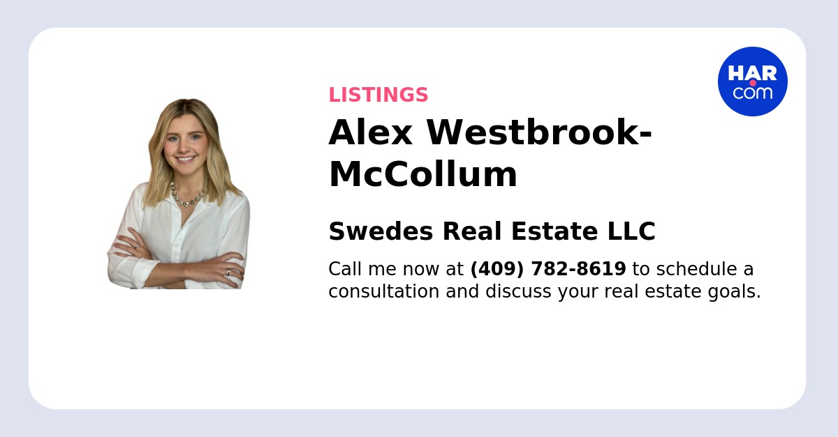 Alex Westbrook McCollum Latest Listings HAR