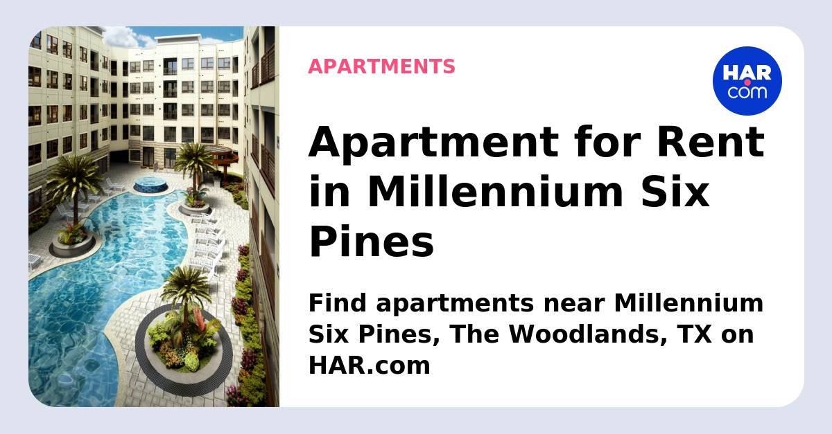 The Millennium Six Pines  Luxury Apartments in The Woodlands TX