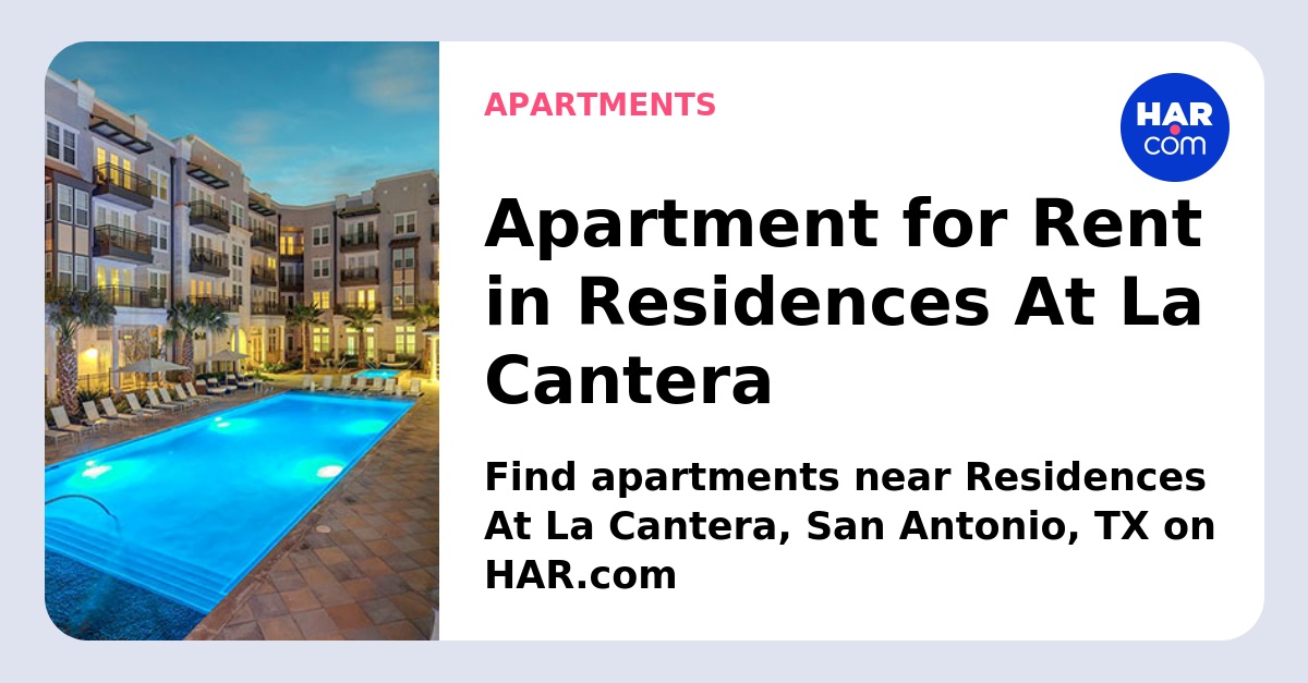 Residences at La Cantera - 6215 La Cantera, San Antonio, TX Apartments for  Rent