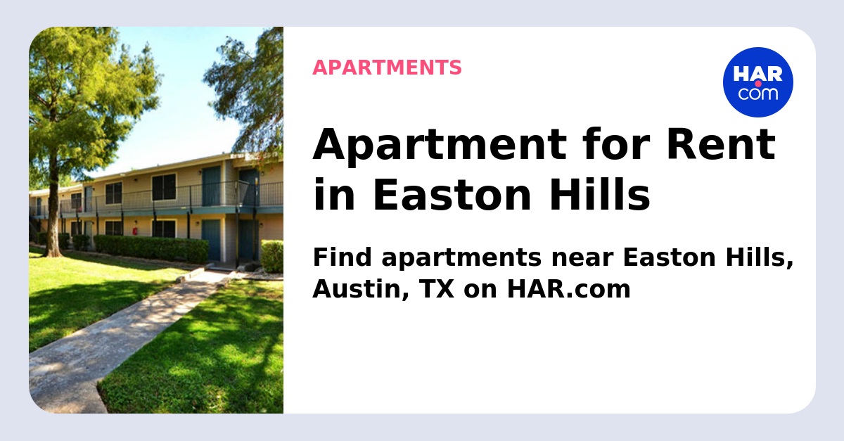 Easton Hills Austin TX HAR