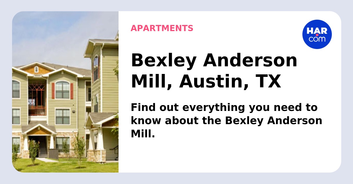 Bexley Anderson Mill, Austin, TX