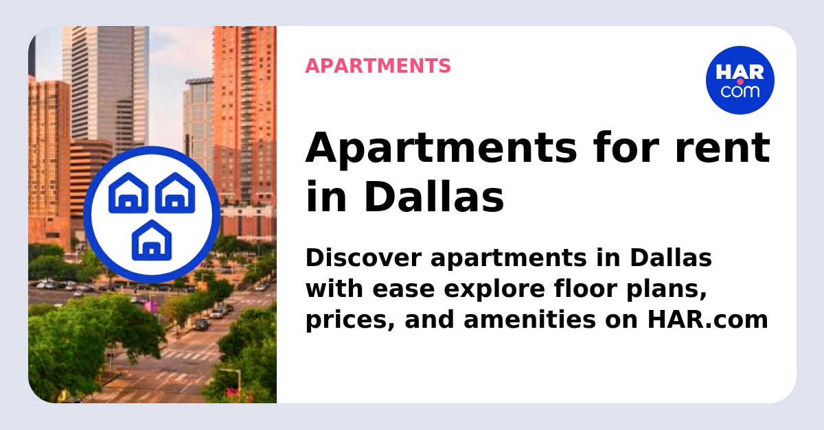 Apartments for rent in Dallas