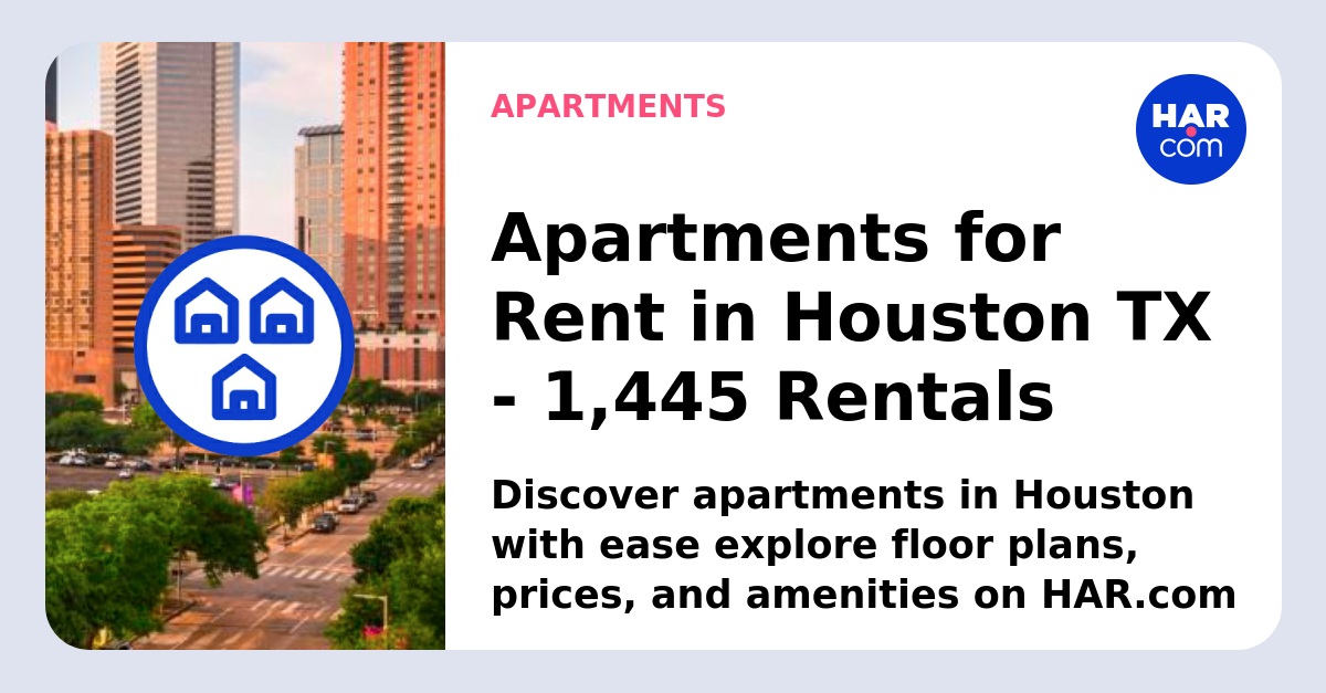 Houston Rent. Map Houston Apartments for Rent - HAR.com
