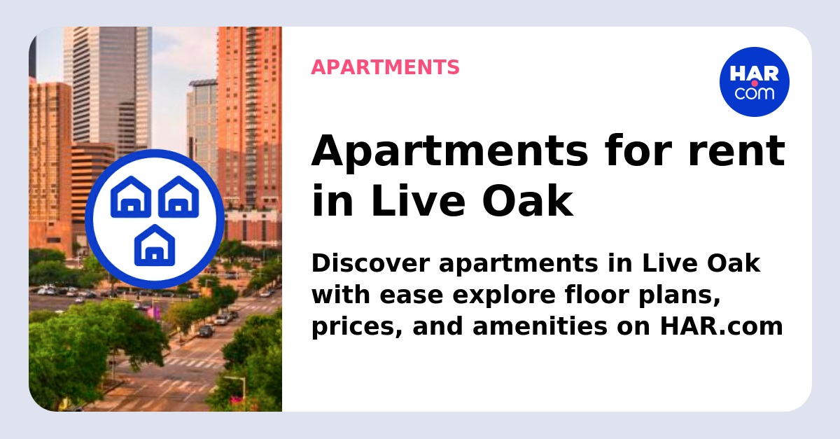 Live Oak Apartments for Rent