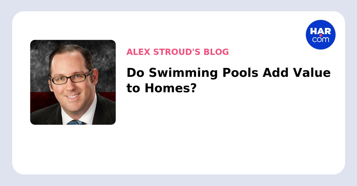 Does a Pool Add Value to a Home?