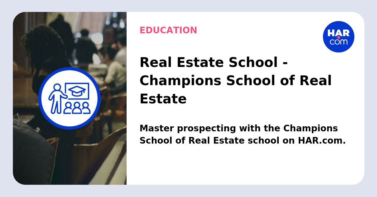 Real Estate School Champions School of Real Estate