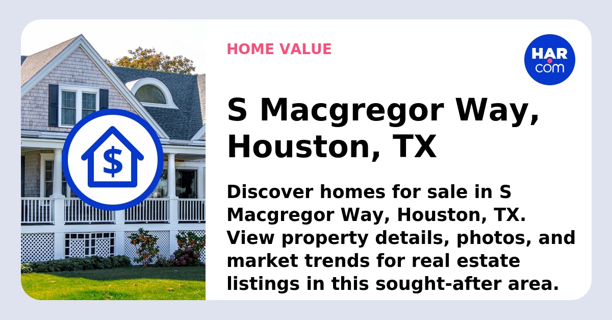S Macgregor Way, Houston, TX