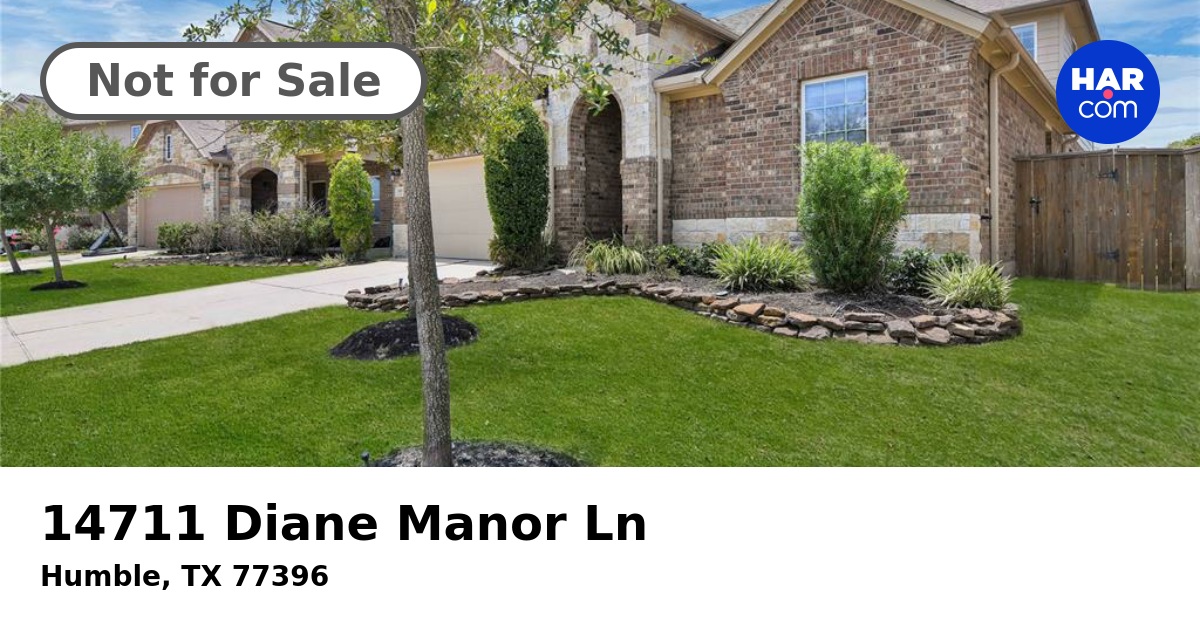 14711 Diane Manor Ln, HUMBLE, TX 77396