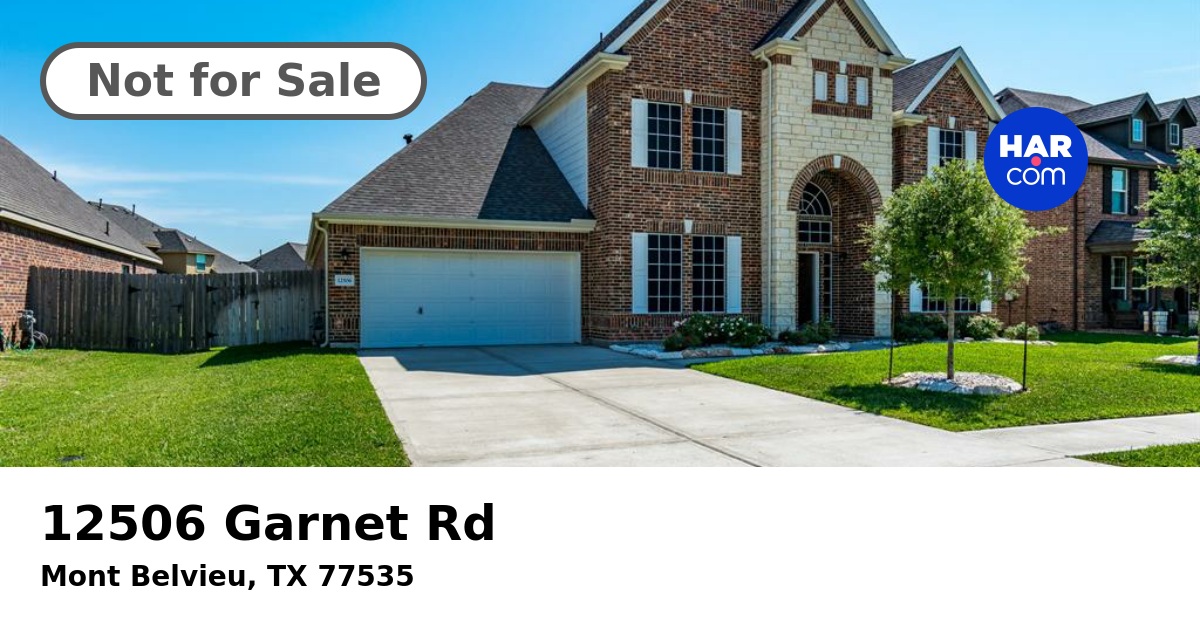 12506 Garnet Rd MONT BELVIEU TX 77535 HAR