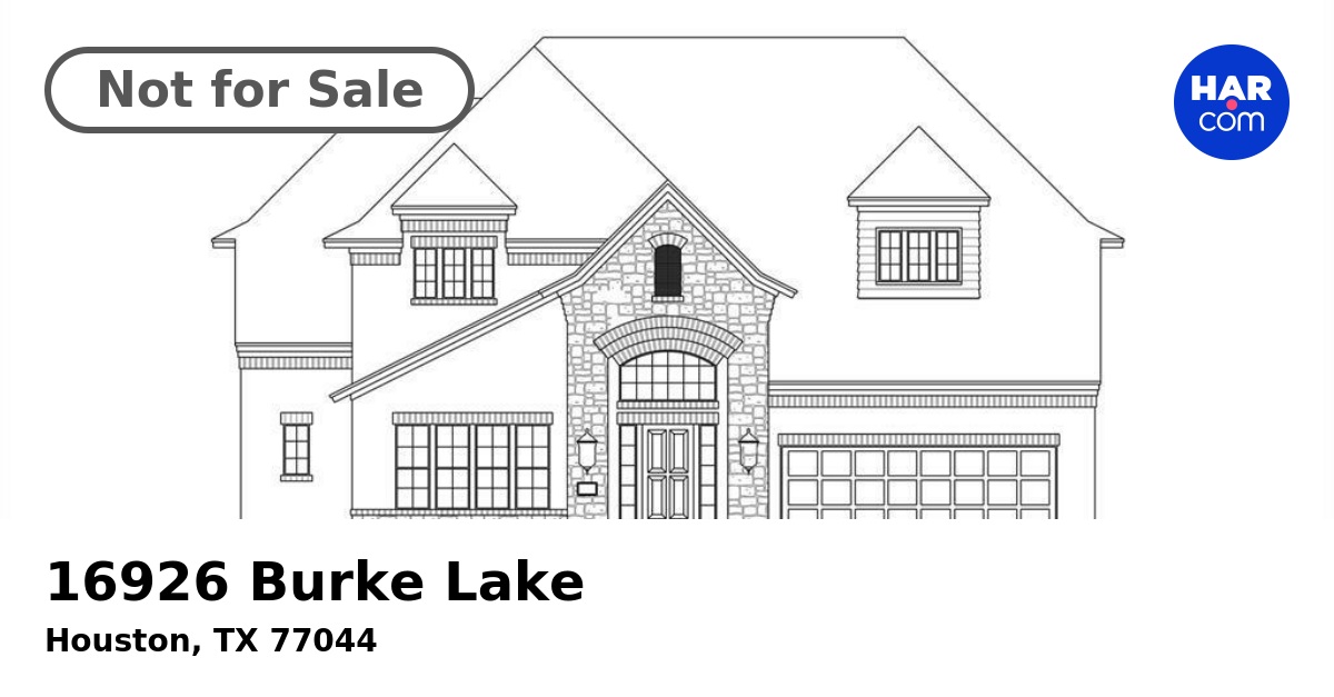 16926 Burke Lake, HOUSTON, TX 77044