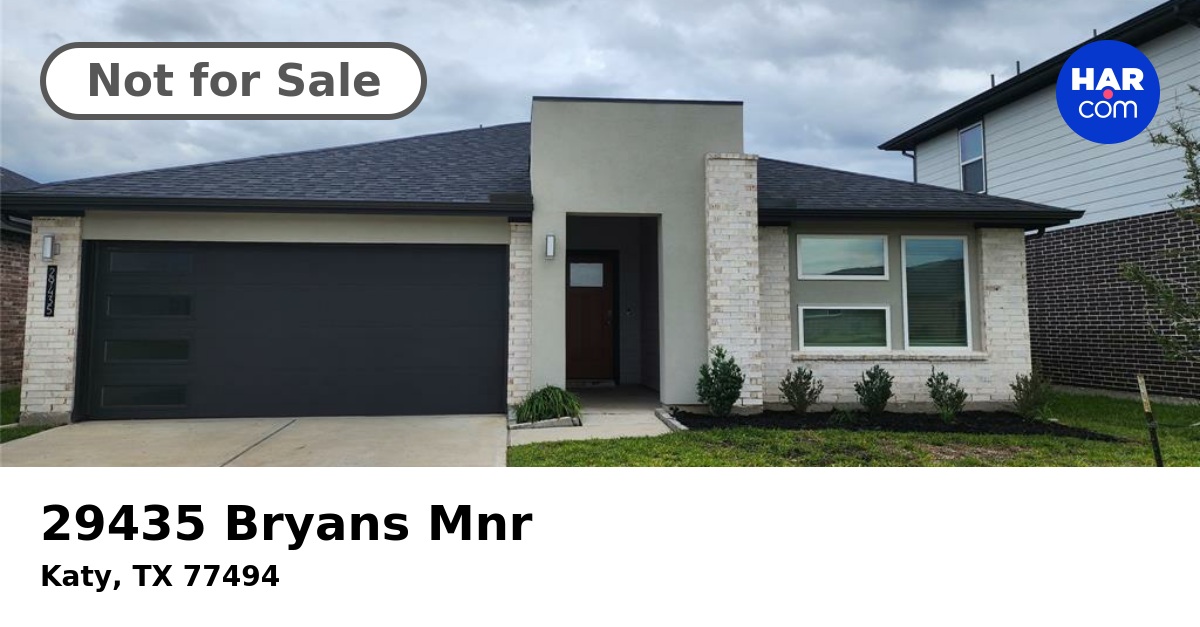 29435 Bryans Mnr, KATY, TX 77494