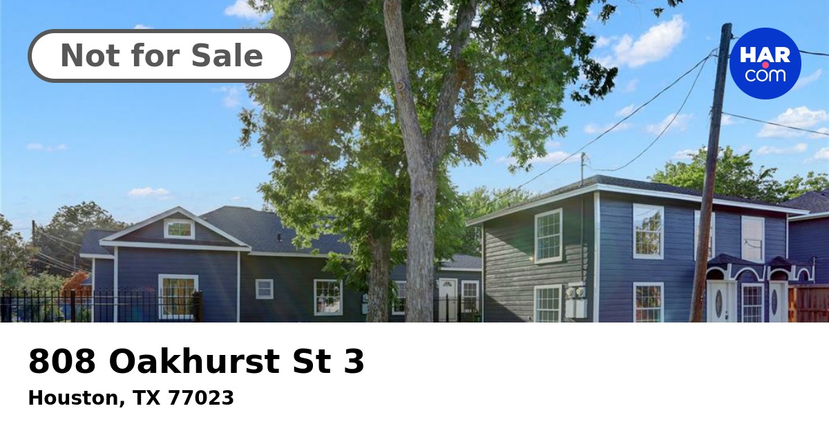 808 Oakhurst St 3, HOUSTON, TX 77023