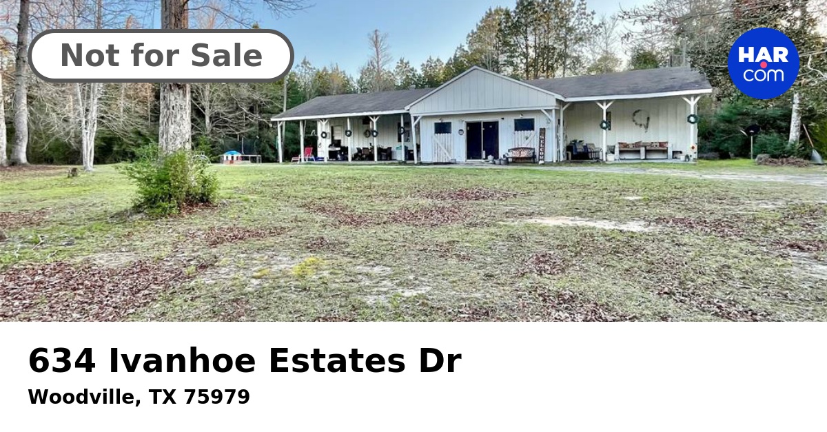 634 Ivanhoe Estates Dr, WOODVILLE, TX 75979