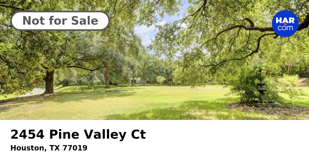 2454 Pine Valley Ct, HOUSTON, TX 77019