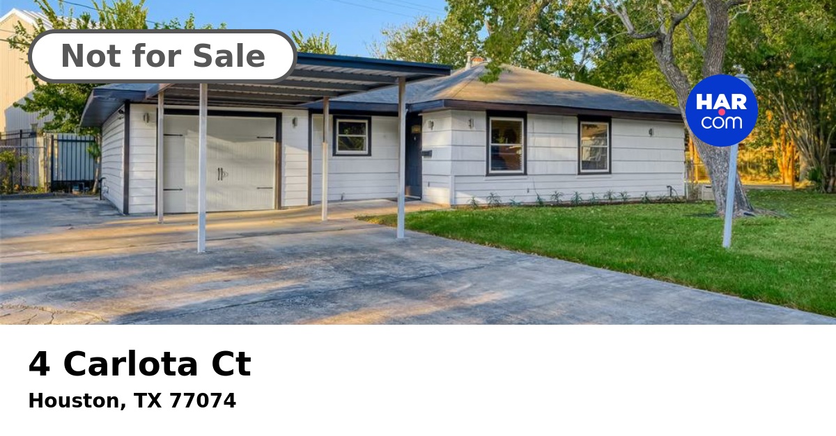 4 Carlota Ct, HOUSTON, TX 77074 