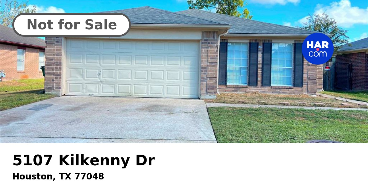 5107 Kilkenny Dr, HOUSTON, TX 77048 