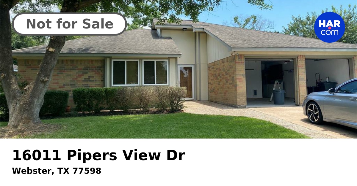 16011 Pipers View Dr, WEBSTER, TX 77598