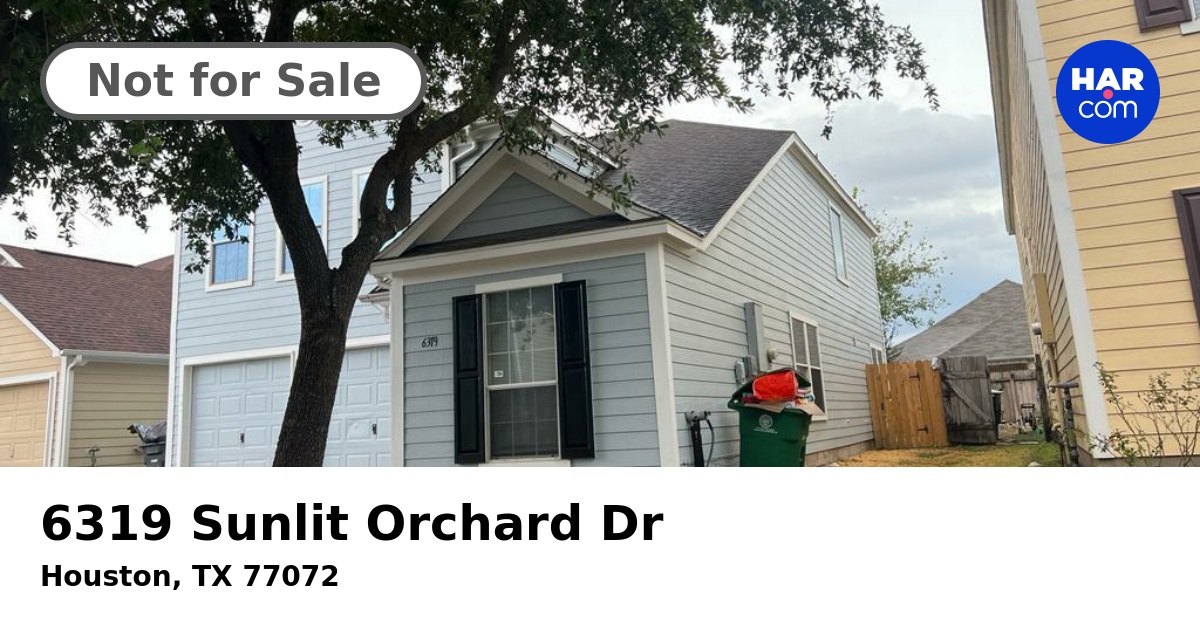 6319 Sunlit Orchard Dr, HOUSTON, TX 77072