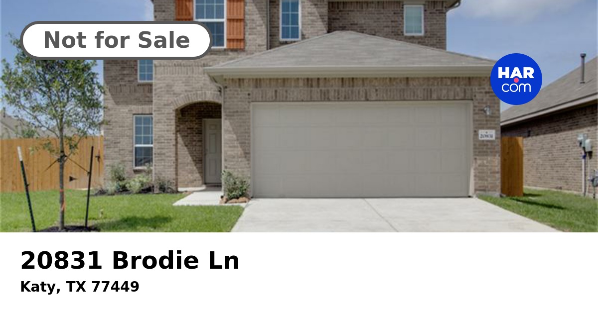 20831 Brodie Ln KATY TX 77449 HAR