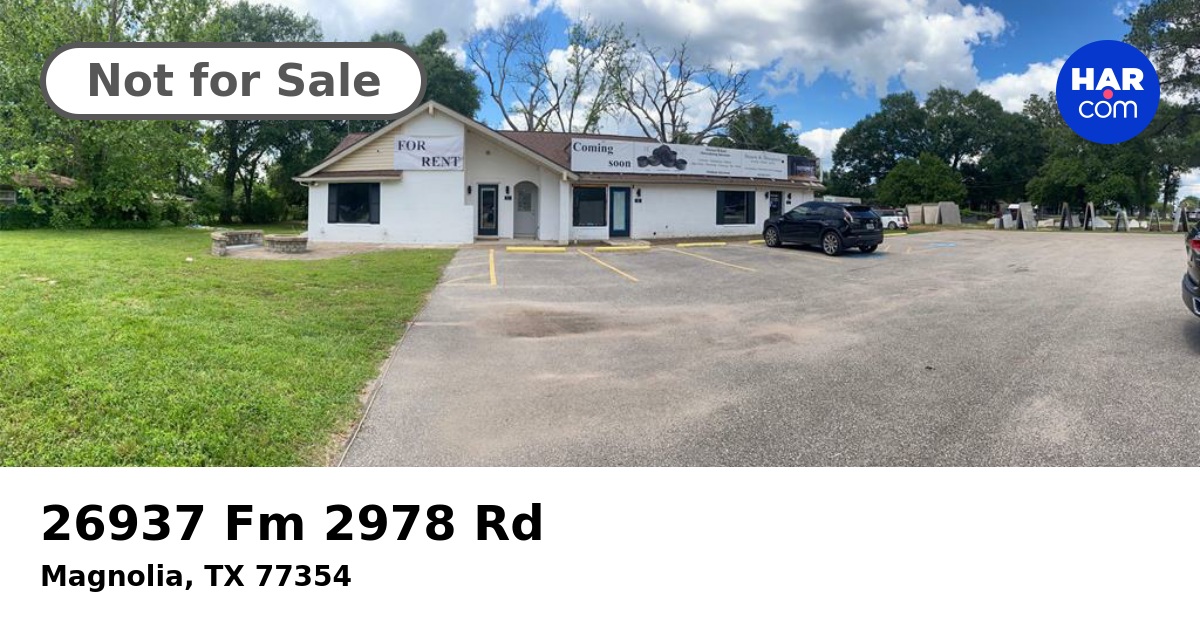 26937 Fm 2978 Rd, MAGNOLIA, TX 77354