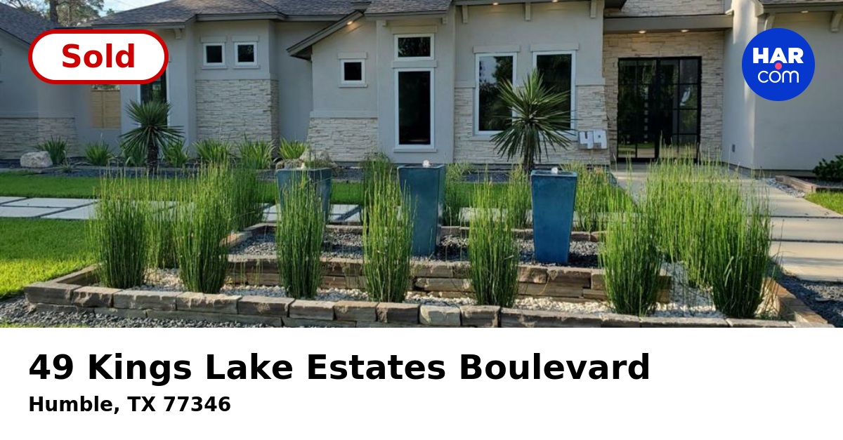 49 Kings Lake Estates Boulevard, Humble, TX 77346
