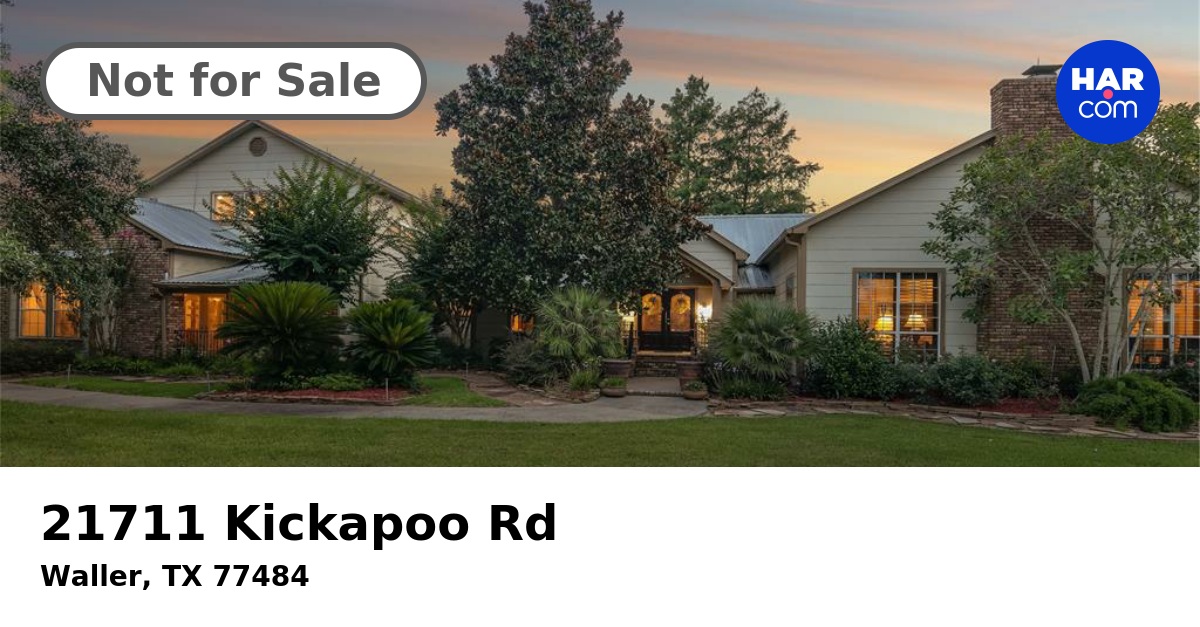 21711 Kickapoo Rd, WALLER, TX 77484