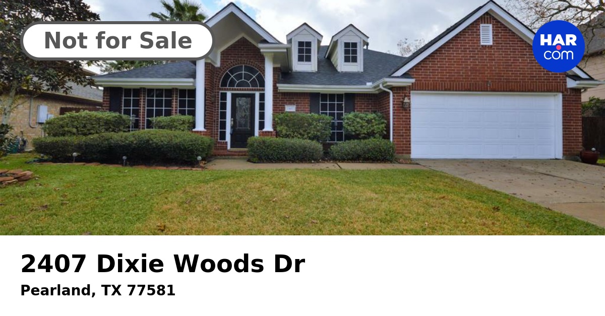 2407 Dixie Woods Dr, PEARLAND, TX 77581