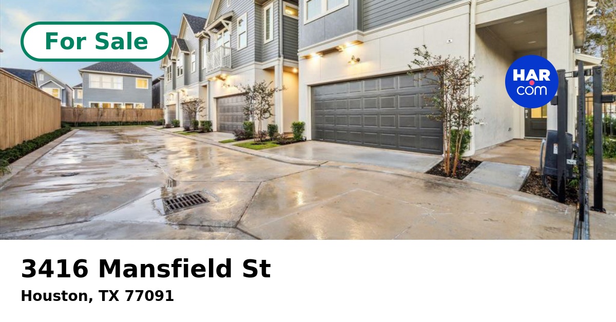 3416 Mansfield St, Houston, TX 77091 - HAR.com