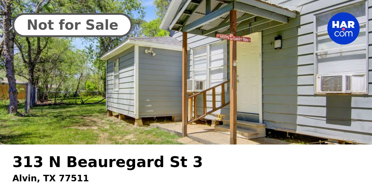 313 N Beauregard St 3, ALVIN, TX 77511