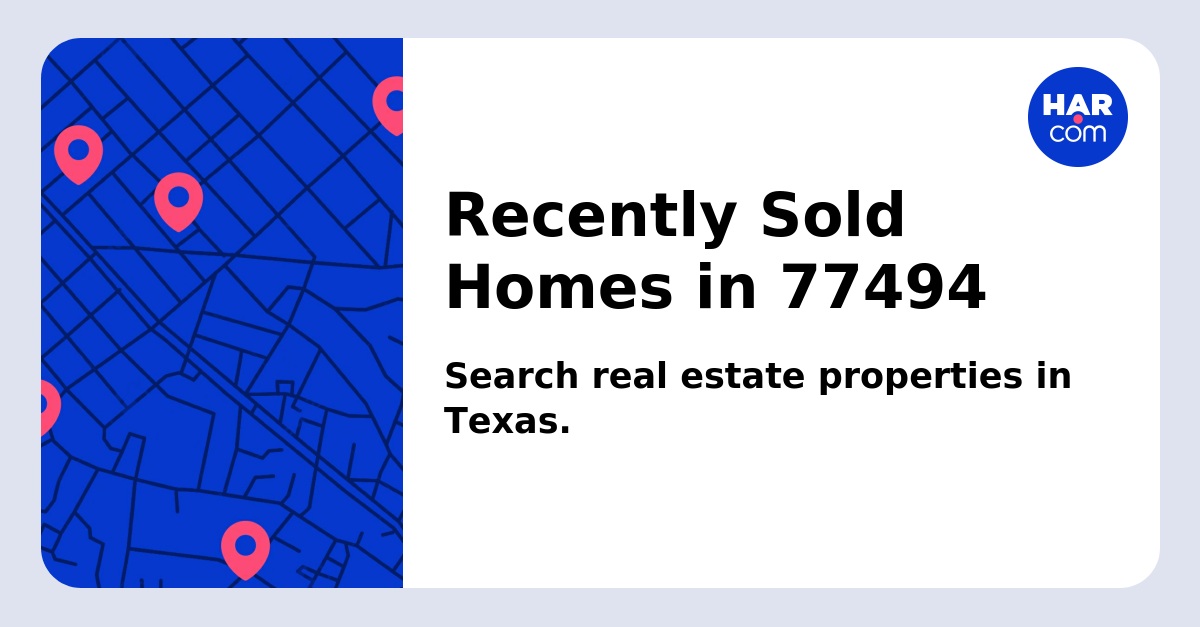 Recently Sold Homes in 77494