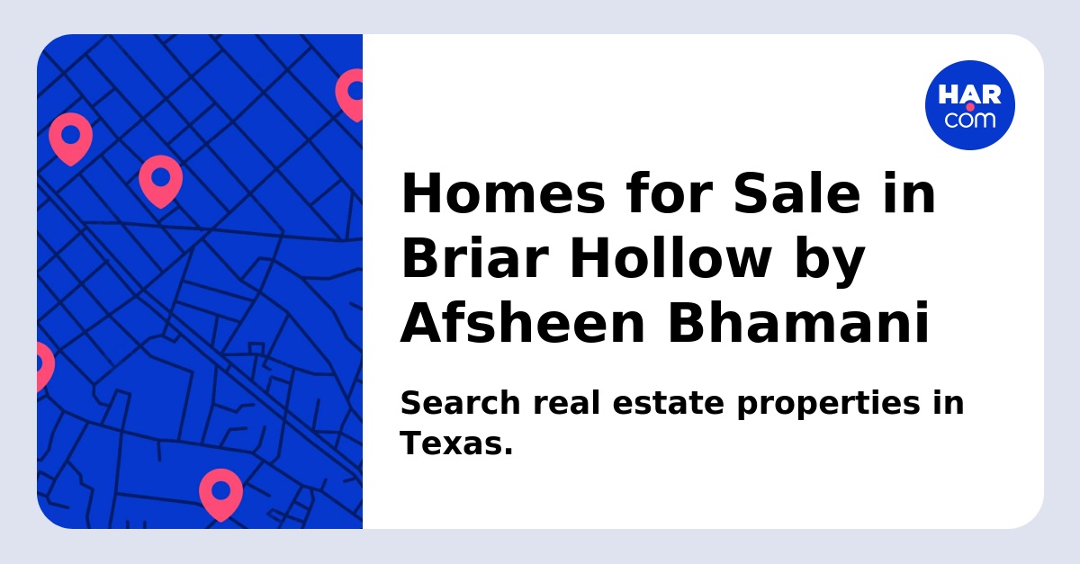 H Sign Language Symbol Homes for Sale in Briar Hollow by Afsheen Bhamani - HAR.com