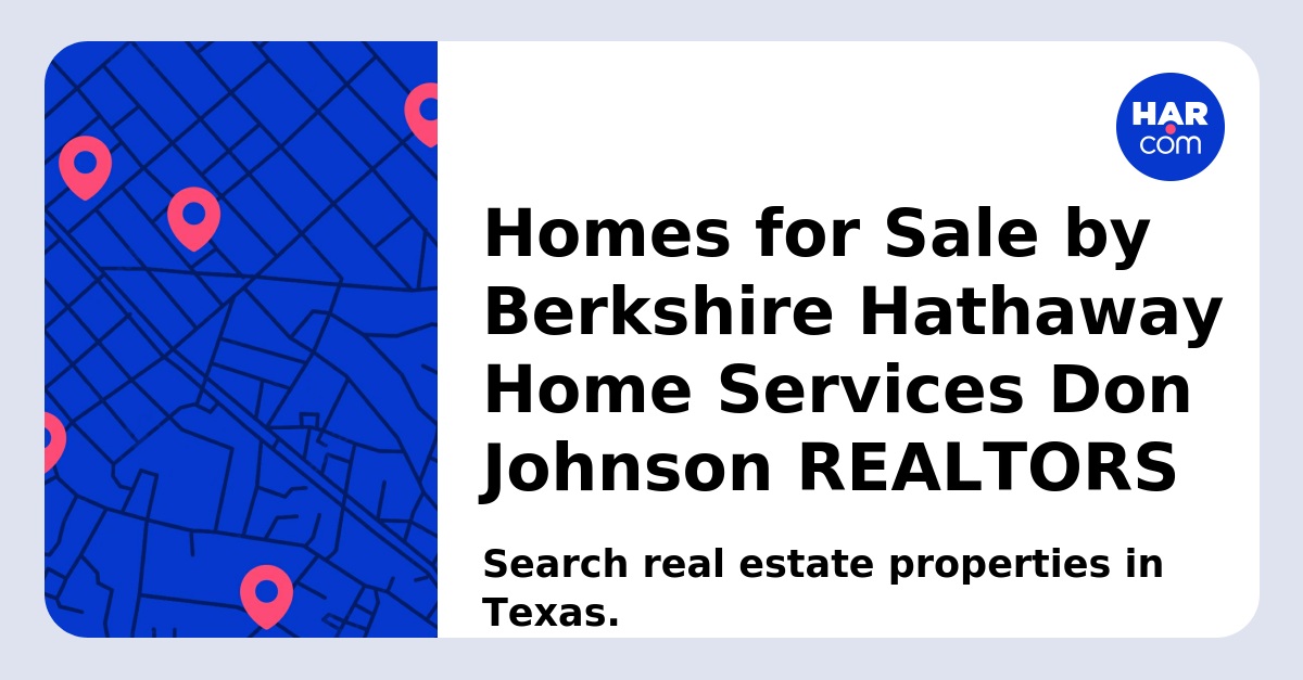 Homes for Sale by Berkshire Hathaway Home Services Don Johnson REALTORS