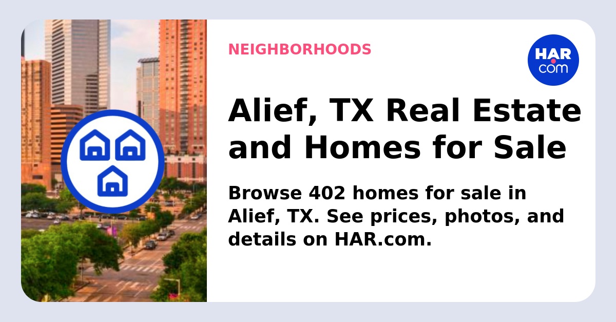 Alief Homes For Sale
