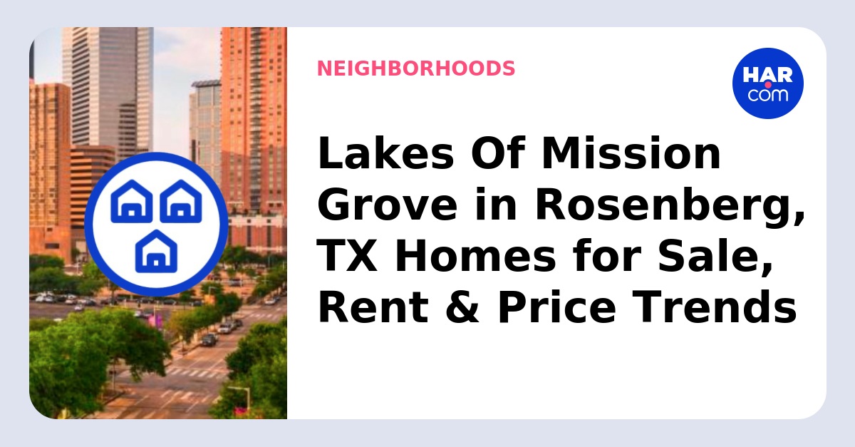 Homes Lakes Of Mission Grove