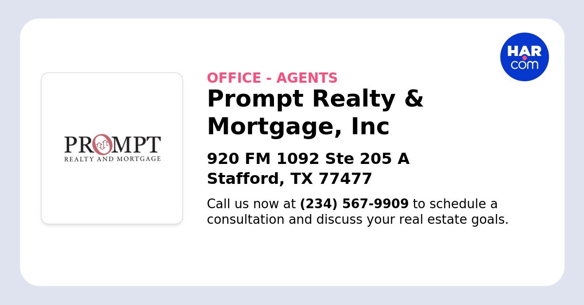 Prompt Realty & Mortgage, Inc Agents