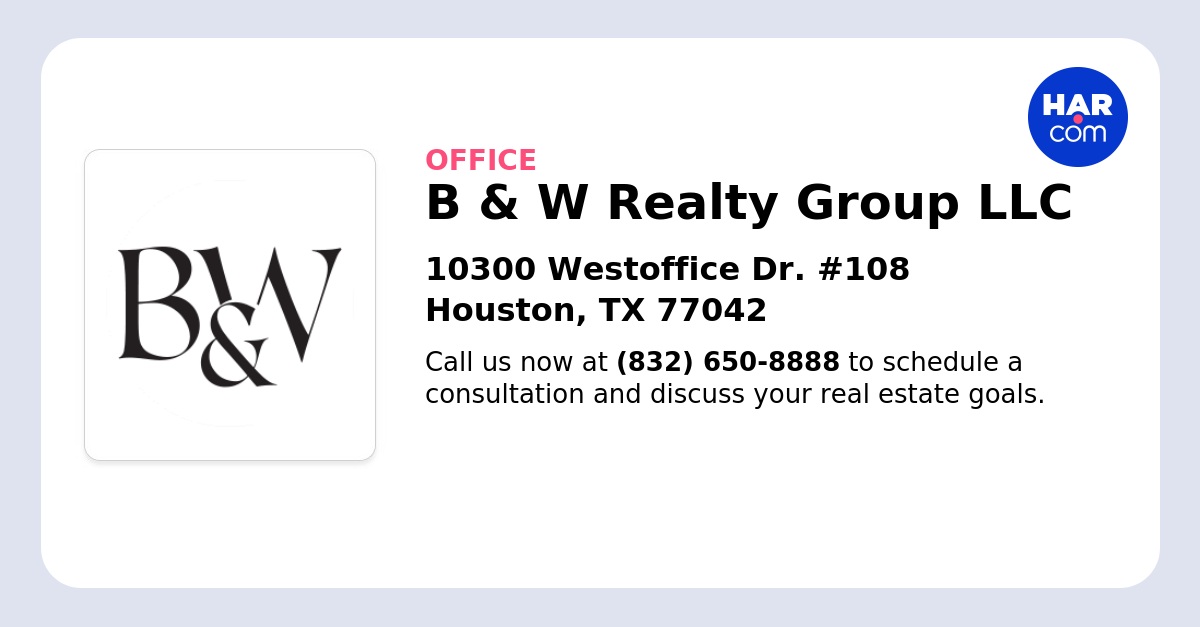 B & W Realty Group LLC