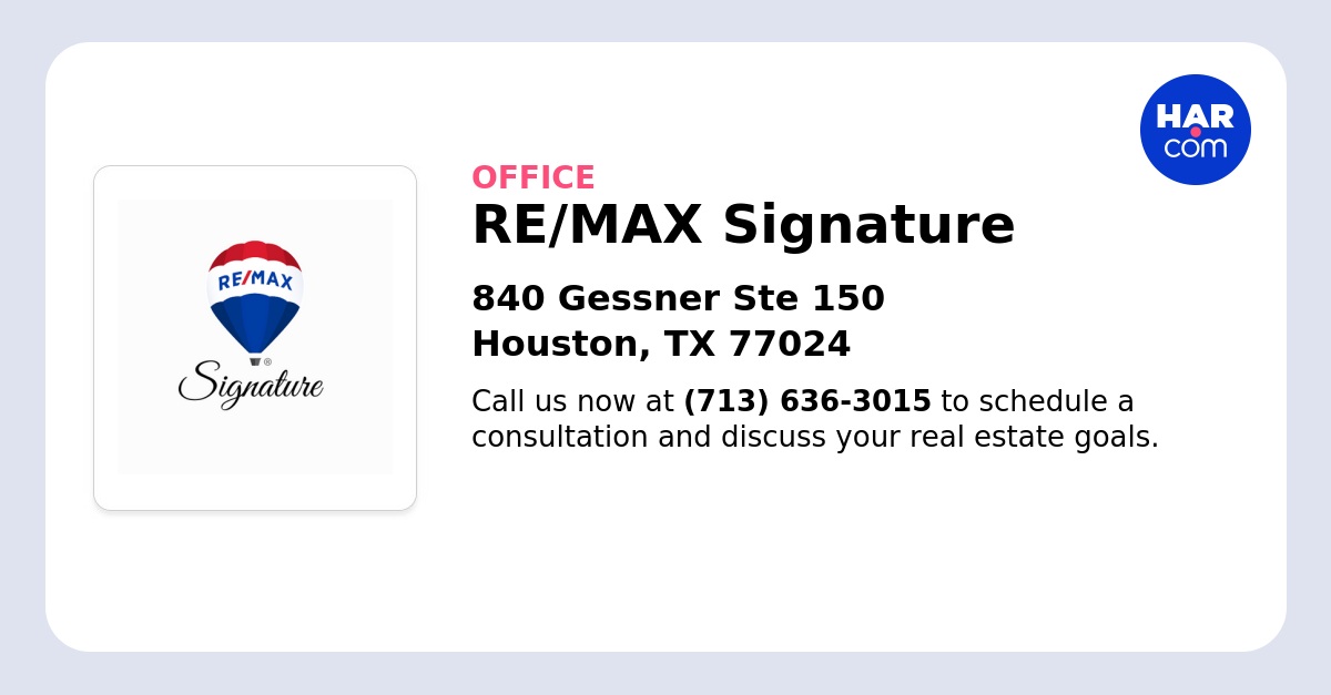 Eric Contreras, Houston, TX Real Estate Team Member/Associate - RE/MAX  Signature