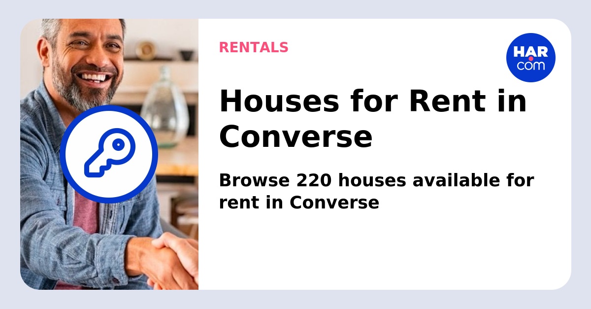 Houses for clearance rent in converse