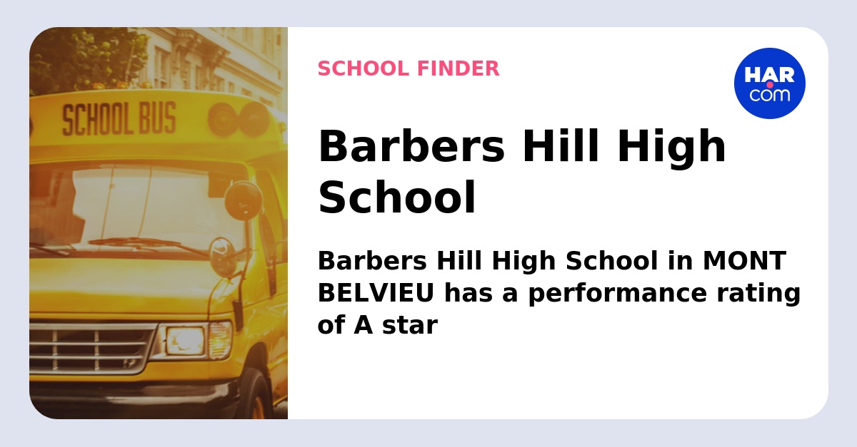 Barbers Hill High School