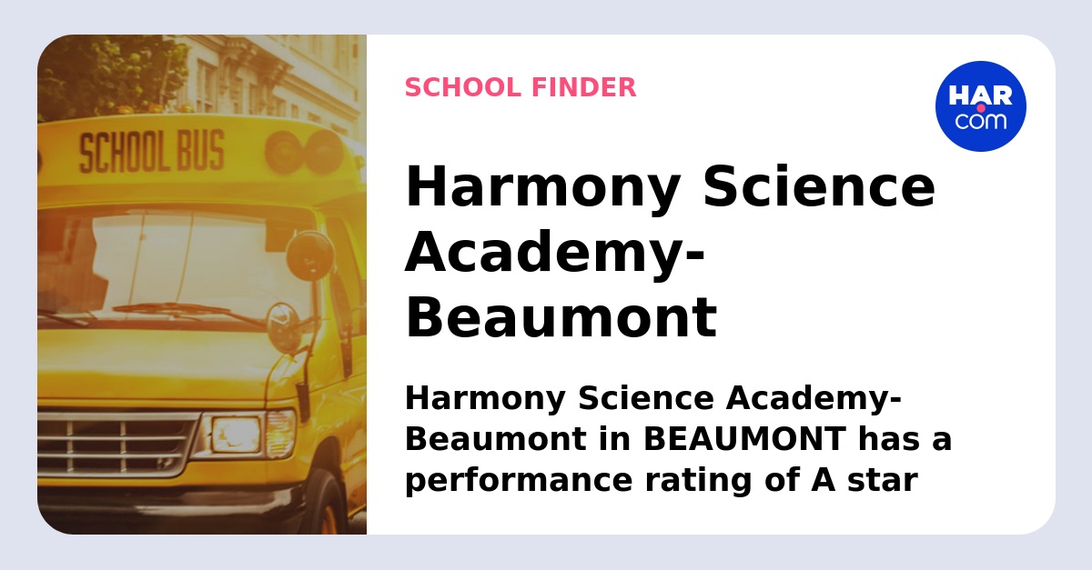 Harmony Science Academy Beaumont HAR