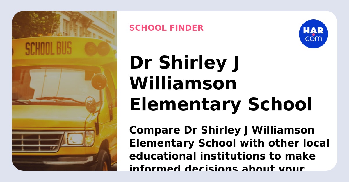 Dr Shirley J Williamson Elementary School
