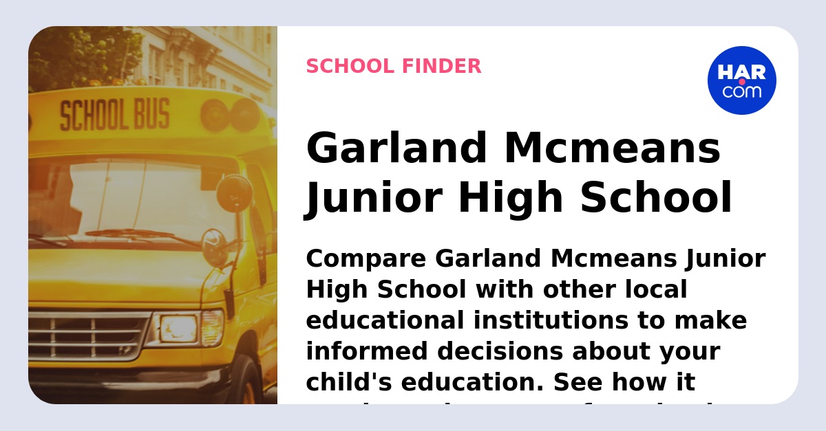 Garland Mcmeans Junior High School