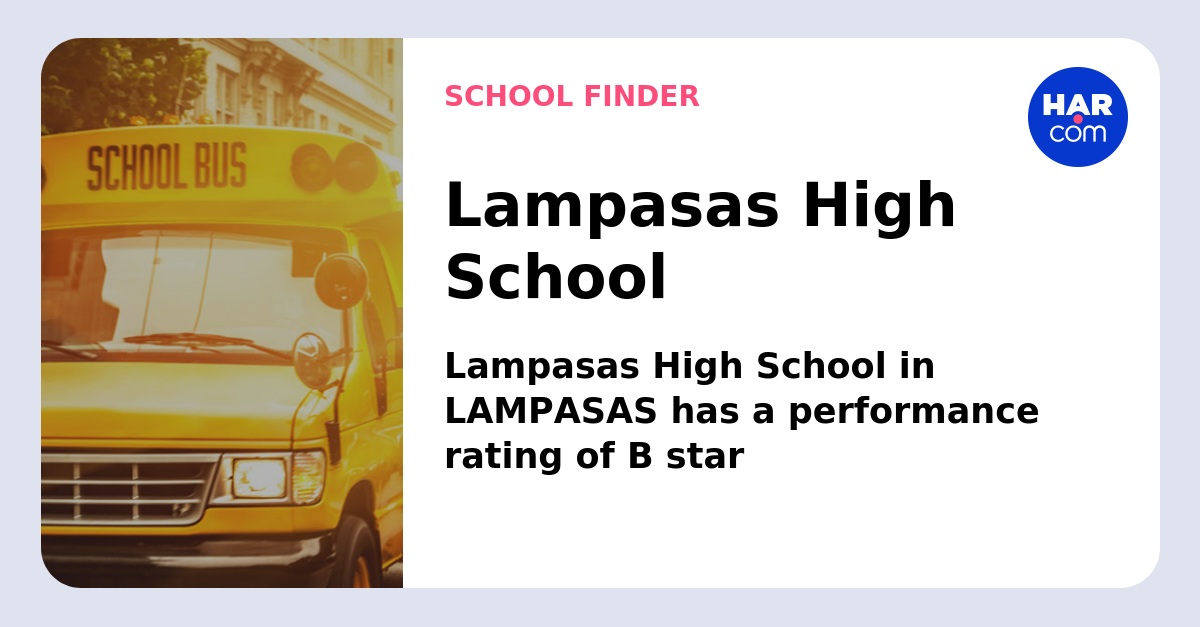 Lampasas High School - Lampasas, TX - High School