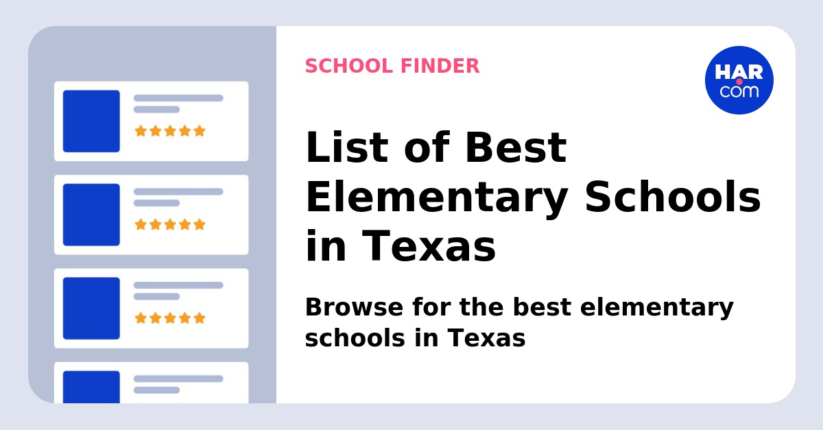 Best Elementary Schools in Texas. Texas School ratings
